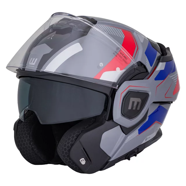 W-TEC Zoroz P/J klappbarer Motorradhelm - Glossy Tricolor