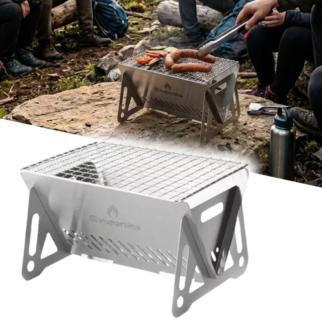 Tragbarer Klappgrill inSPORTline Cardbeq