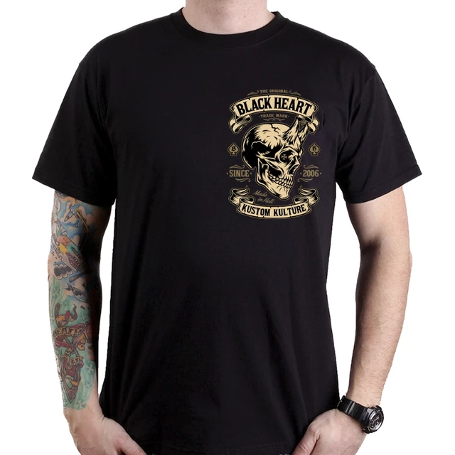 T-shirt BLACK HEART Teufelsschädel