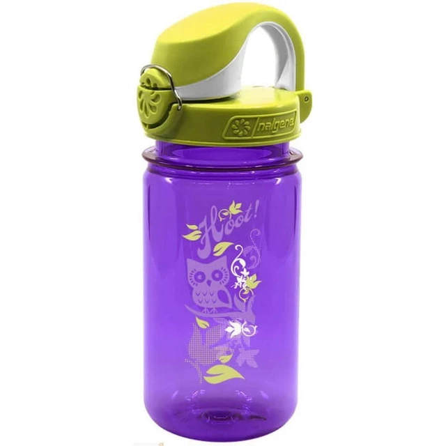 NALGENE OTF 350 ml Kinderflasche - Grey Car - Purple Hoot
