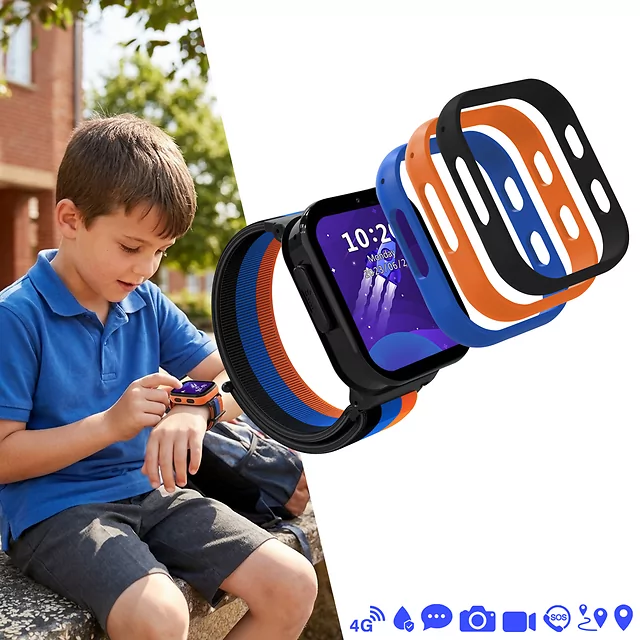 Kinder Smart Watch inSPORTline Cubbio - weiß - schwarz