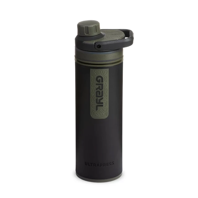 Grayl UltraPress Luftreiniger Filterflasche - Forest Blue - Camp Black