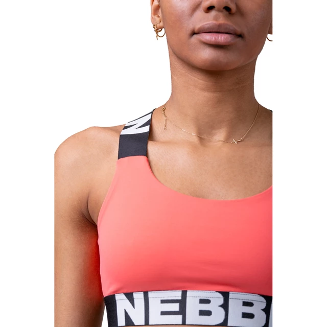 Nebbia Power Your Hero 535 Ikonischer Damen Sport-BH - Peach - Peach