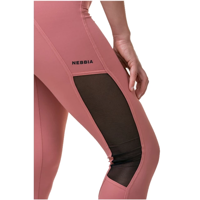 Nebbia Mesh 573 Damenleggings mit hoher Taille - Alte Rosse