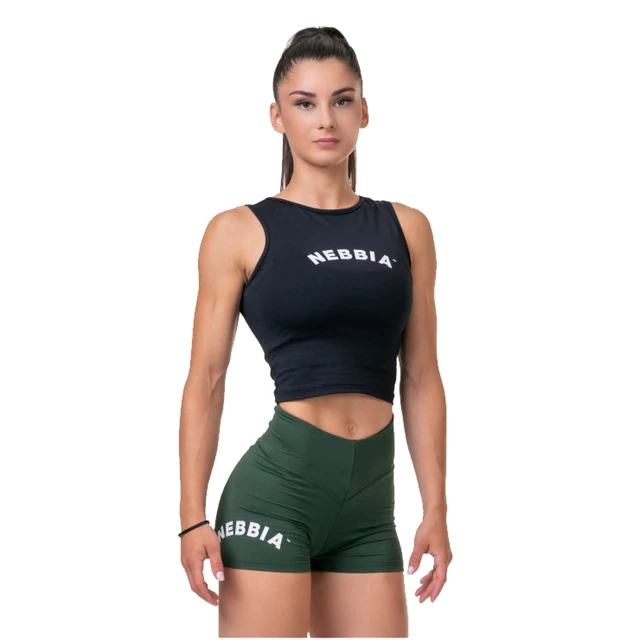 Nebbia Fit & Sports 577 Damenoberteil - schwarz - schwarz