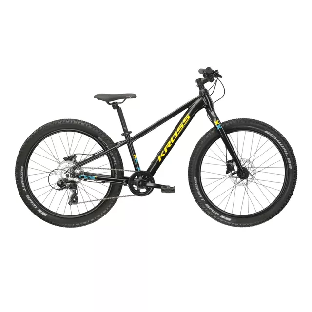 Jugendfahrrad Kross LEVEL JR 2.0 24" Gen 007 - černá / žlutá / lesk - černá / žlutá / lesk
