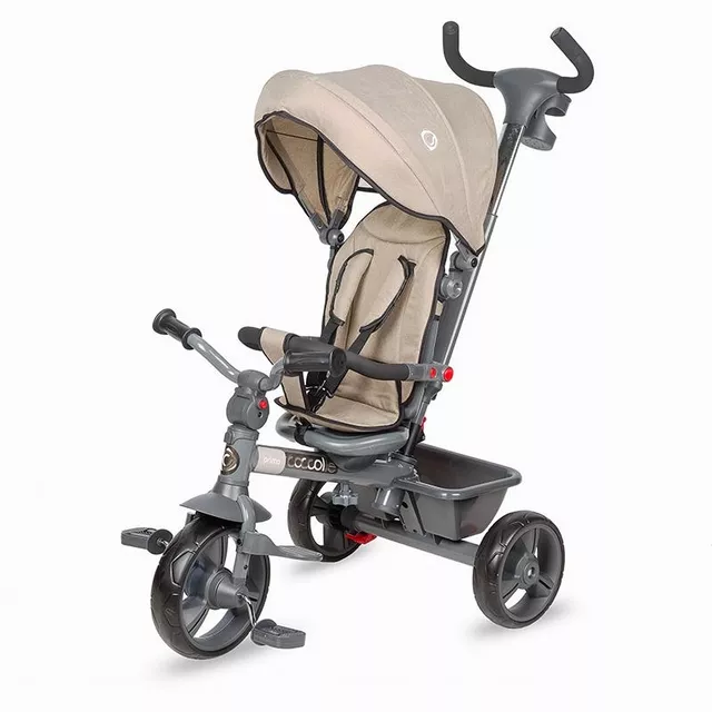 Kinderdreirad mit Führungsstange Coccolle Primo - magenta - Lunar Rock