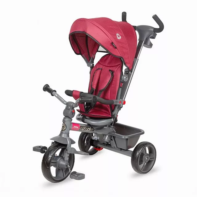 Kinderdreirad mit Führungsstange Coccolle Primo - magenta - magenta