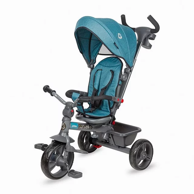 Kinderdreirad mit Führungsstange Coccolle Primo - magenta - Turquoise Tide