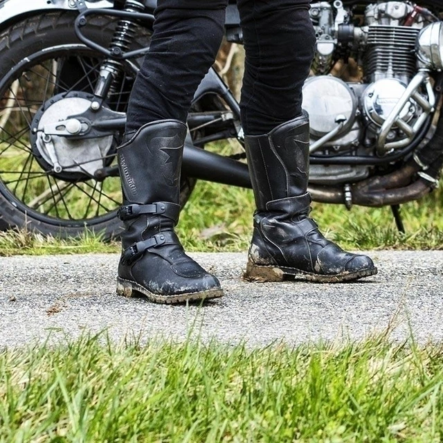 Leder-Moto-Stiefel Stylmartin Matrix - schwarz