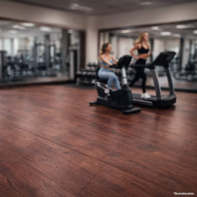 inSPORTline Luxteko Flache Gewichtsmatte 100x100x1,5 cm - Holz