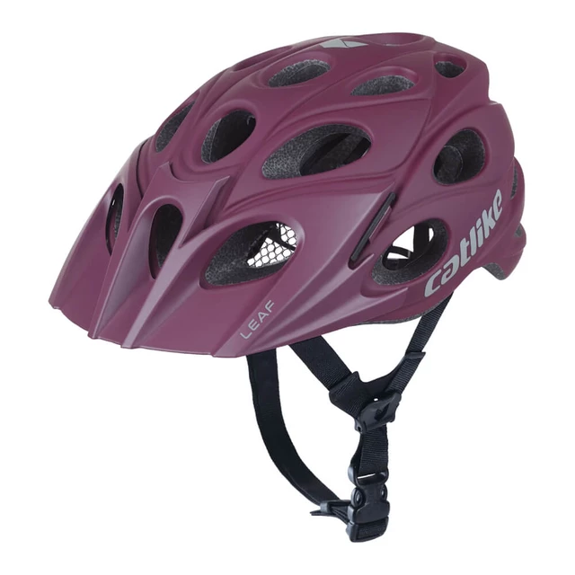 Fahrradhelm CATLIKE Leaf - grün - weinrot