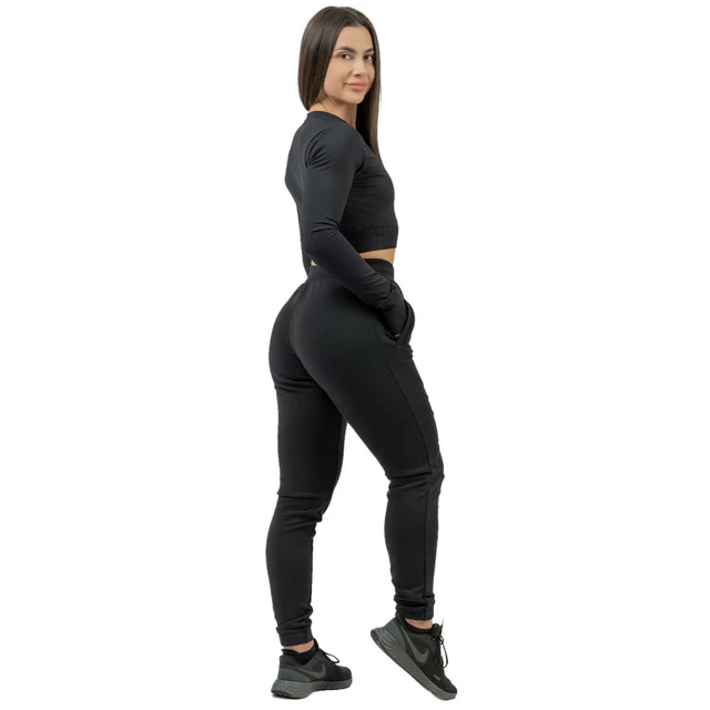 Nebbia INTENSE Signature 846 Damen Jogginghose in lockerer Passform - Schwarz/Gold