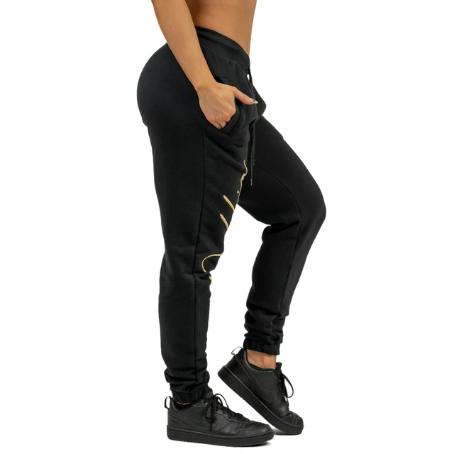 Nebbia INTENSE Signature 846 Damen Jogginghose in lockerer Passform - Schwarz/Gold