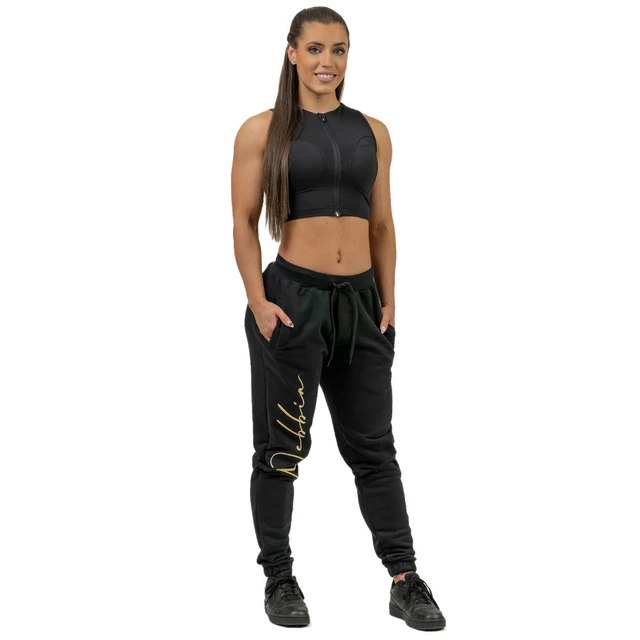 Nebbia INTENSE Signature 846 Damen Jogginghose in lockerer Passform - Schwarz/Gold