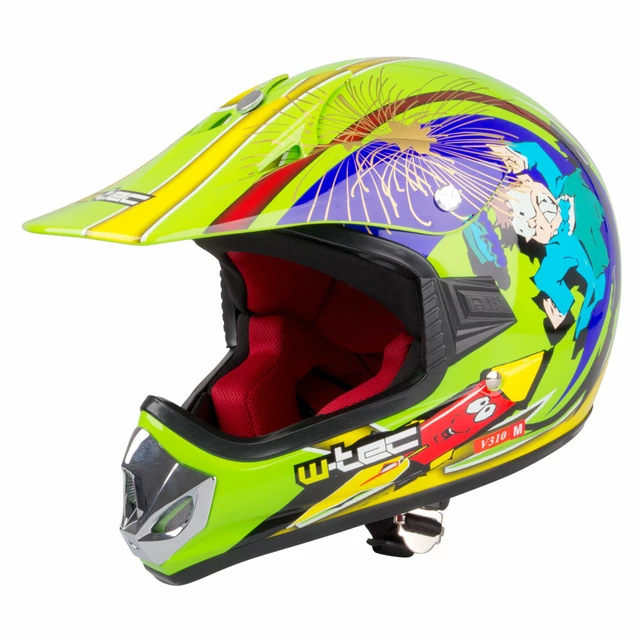 Kinder Motorradhelm W-TEC V310 - Ghost Dot - Ghost Dot