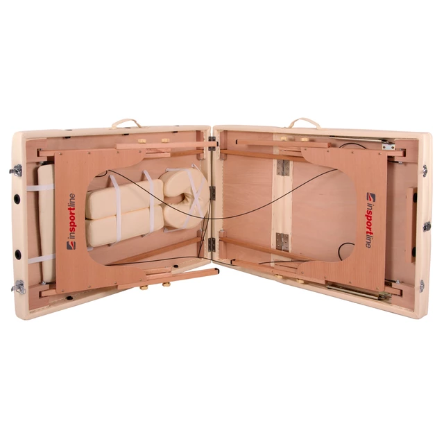 Massageliege inSPORTline Japane 3-teilig aus Holz - braun