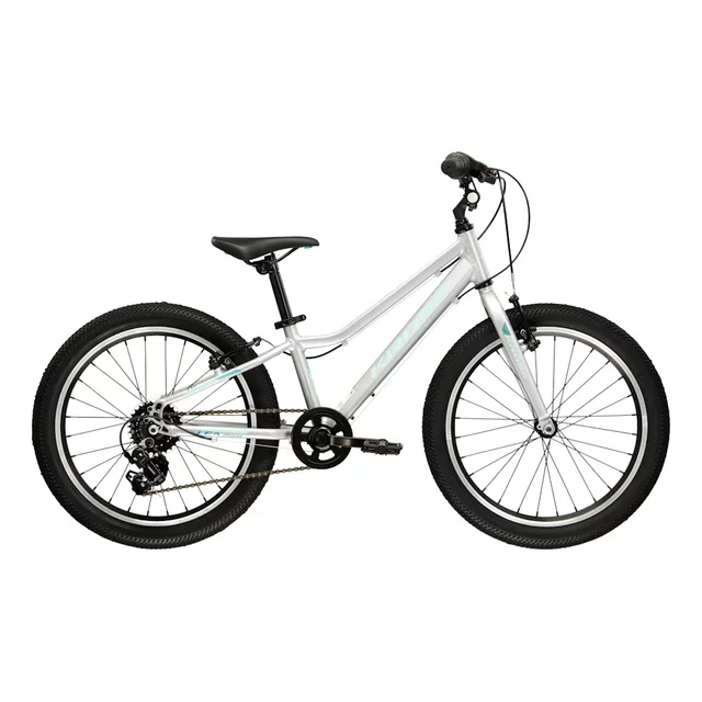 Leichtes Kinderfahrrad Kross Lea Mini 1.0 20" – Modell 2026 • 110–135 cm • 10,1 kg - růžová/bílá/lesk - stříbrná/tyrkysová/lesk
