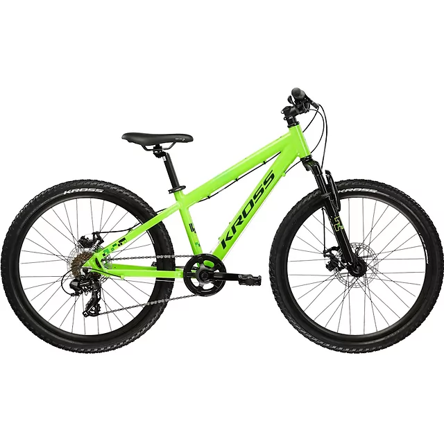 Kross Dust JR 1.0 DSC 24" Junior-Fahrrad – Modell 2026 - šedá/námořnická modrá/mat - zelená/zelená/lesk
