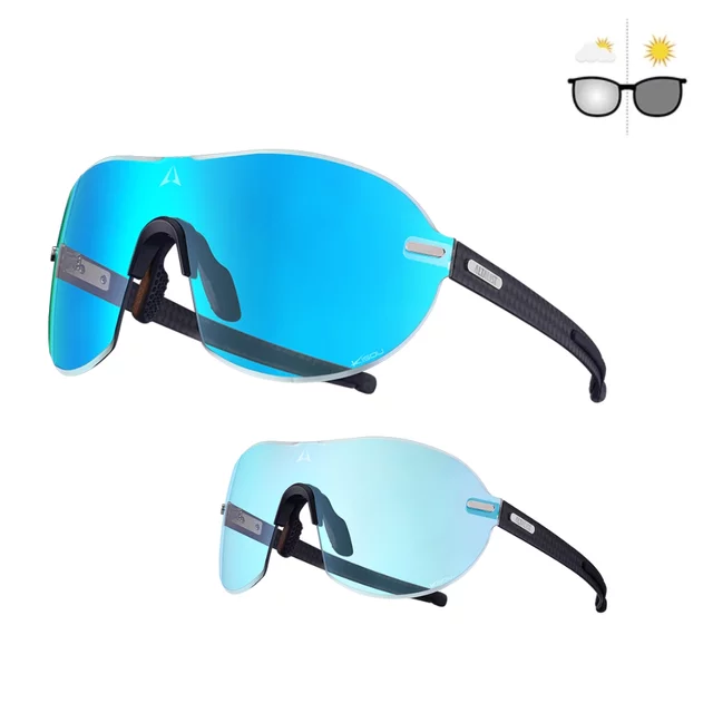 Phototrope Sonnenbrille Altalist Kisou PRD - scwarz mit blauen Gläßern