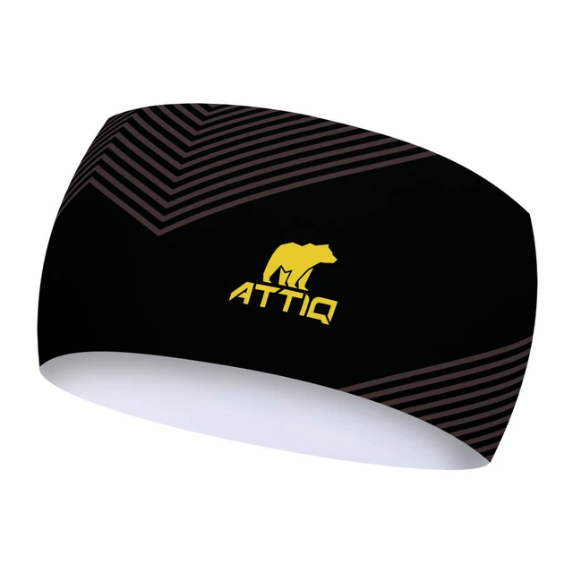 Attiq Lycra Thermo Sport-Stirnband - Taiga Carbon