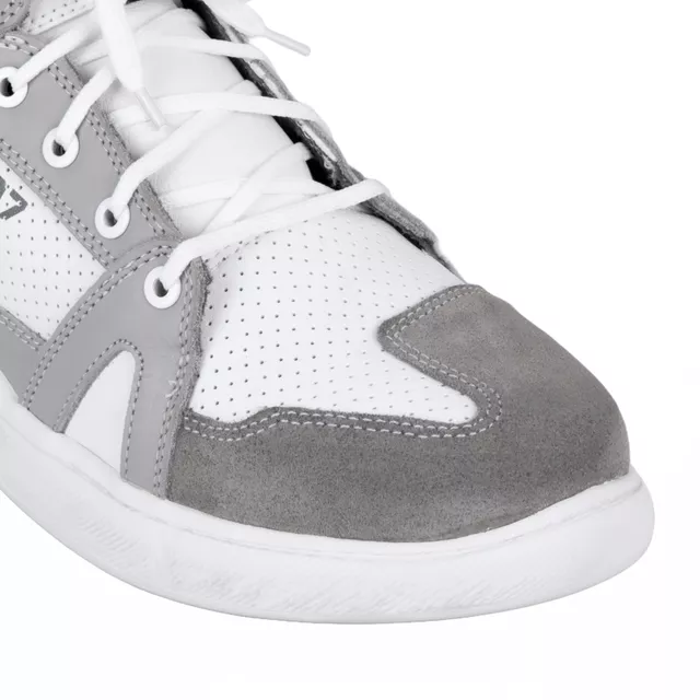 W-TEC Arimes Motorradstiefel - weiß-grau