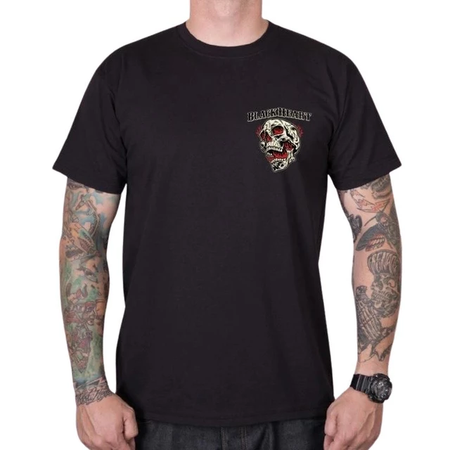 T-Shirt BLACK HEART Flame Piston