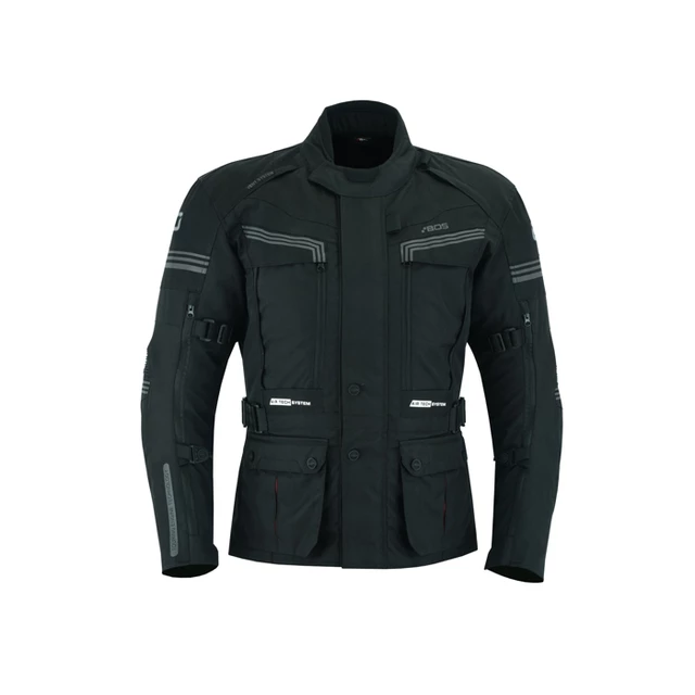 Touring-Motojacke für Männer BOS Maximum - neon - schwarz