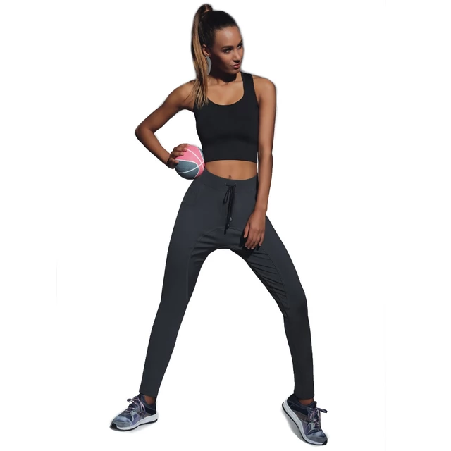 BAS BLACK Lorena Damen Leggings - Graphit - Graphit