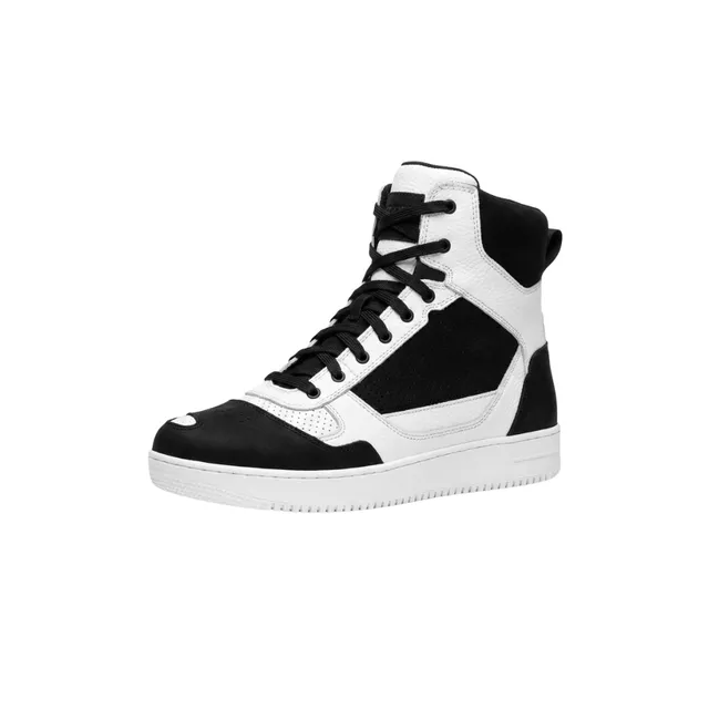 W-TEC Bastige Motorradstiefel - schwarz-weiß