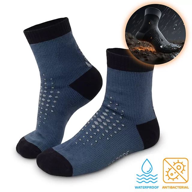 Wasserdichte Bambus-Socken inSPORTline Pantris AG+ antibakteriell - blau