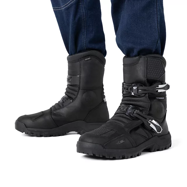 W-TEC Lougamax CE Motorradstiefel - schwarz