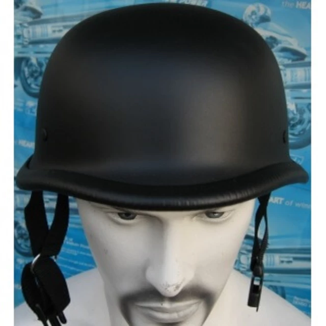 Sodager DH-001 Retro offener Motorradhelm - mattschwarz