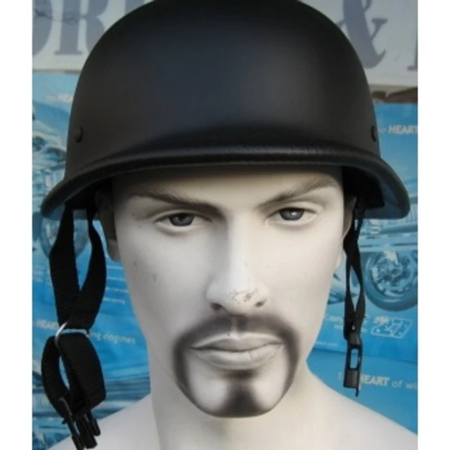 Sodager DH-001 Retro offener Motorradhelm - mattschwarz
