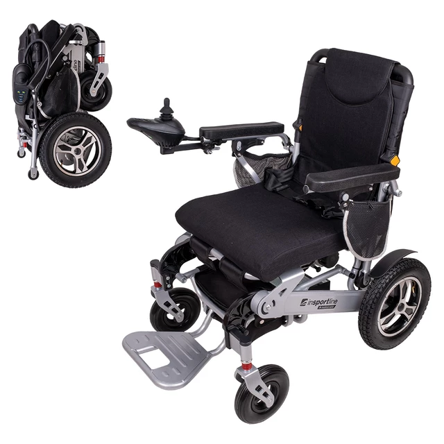 inSPORTline Hawkie II 700W Elektrorollstuhl - silber - silber