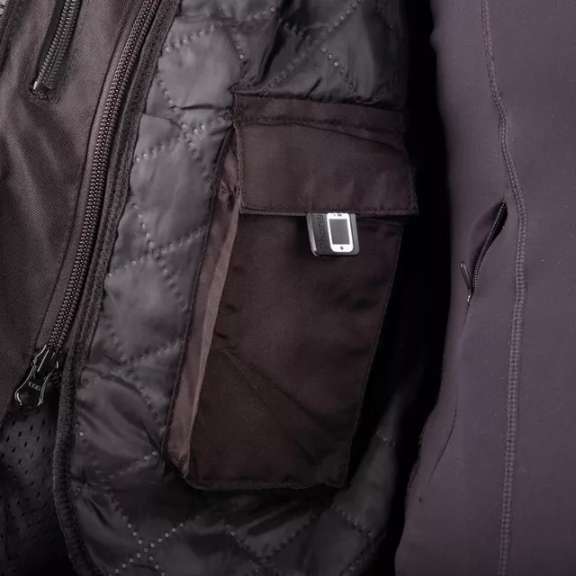 W-TEC Barbata Damen-Motorradjacke - černo-šedo-růžová