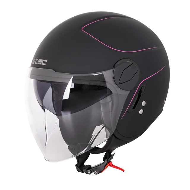 W-TEC Vernante Motorroller Helm - Glossy White - Rosanero