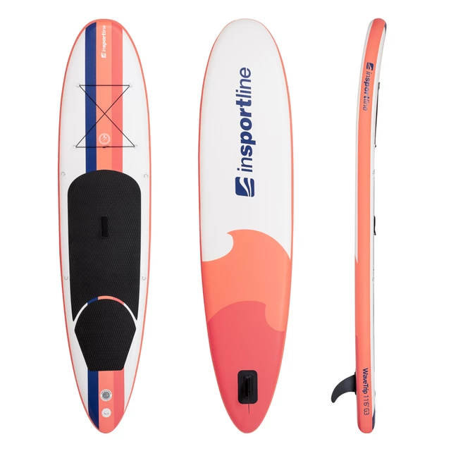 Paddleboard mit Zubehör inSPORTline WaveTrip 11'6" G3 - blau