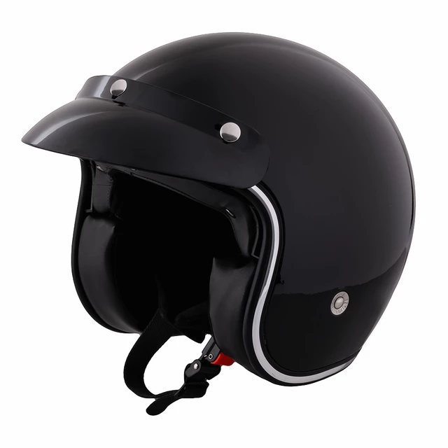 W-TEC YM-629 Motorradhelm - schwarz glänzend - schwarz glänzend