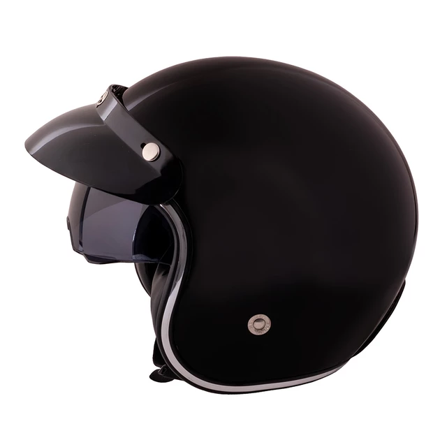 W-TEC YM-629 Motorradhelm - schwarz glänzend