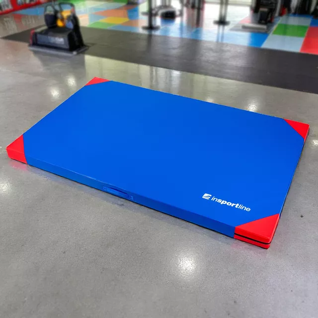 Gymnastikmatte inSPORTline Munakor T60 200x120x10 cm - schwarz - blau