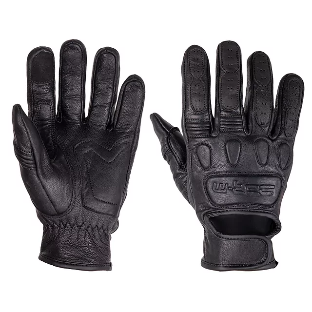 W-TEC Cherton II Motorradhandschuhe aus Leder - schwarz