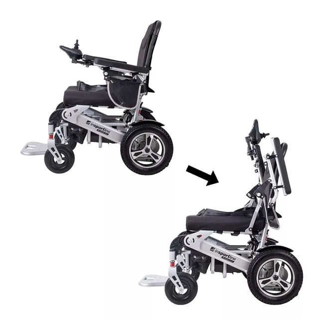 inSPORTline Hawkie Basic II 500W Elektro-Rollstuhl - silber