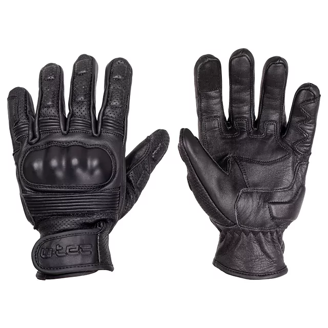 W-TEC Clascado Motorradhandschuhe aus Leder - schwarz