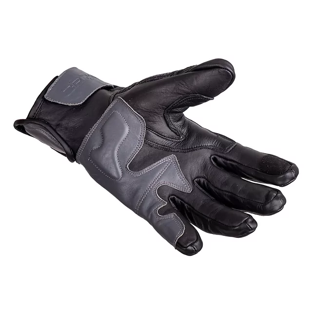 W-TEC Boldron Motorradhandschuhe aus Leder - schwarz-grau