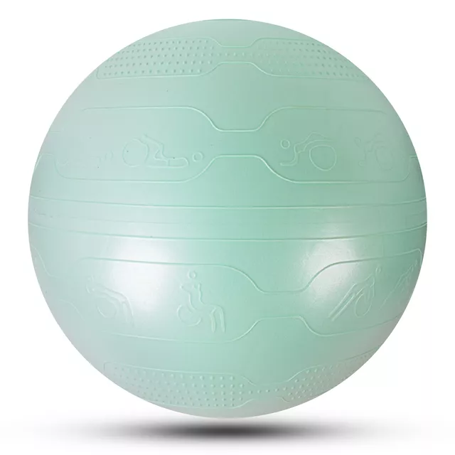 Gymnastikball inSPORTline Stretch Ball 75 cm - mocha mousse - mint