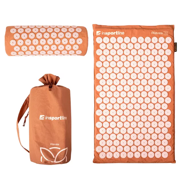 Akupressurmatte und Kissen inSPORTline Alavea II - Schwarz - Gold
