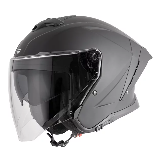 W-TEC Voltik Motorrad-Helm - mattschwarz - mattschwarz