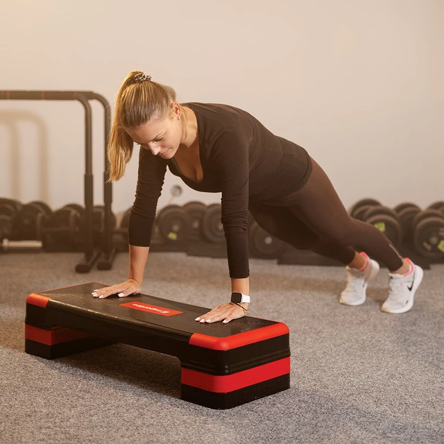 inSPORTline AS250 Aerobic Step - schwarz-rot