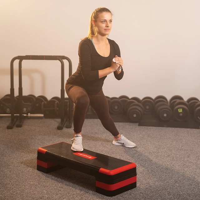 inSPORTline AS250 Aerobic Step - schwarz-rot